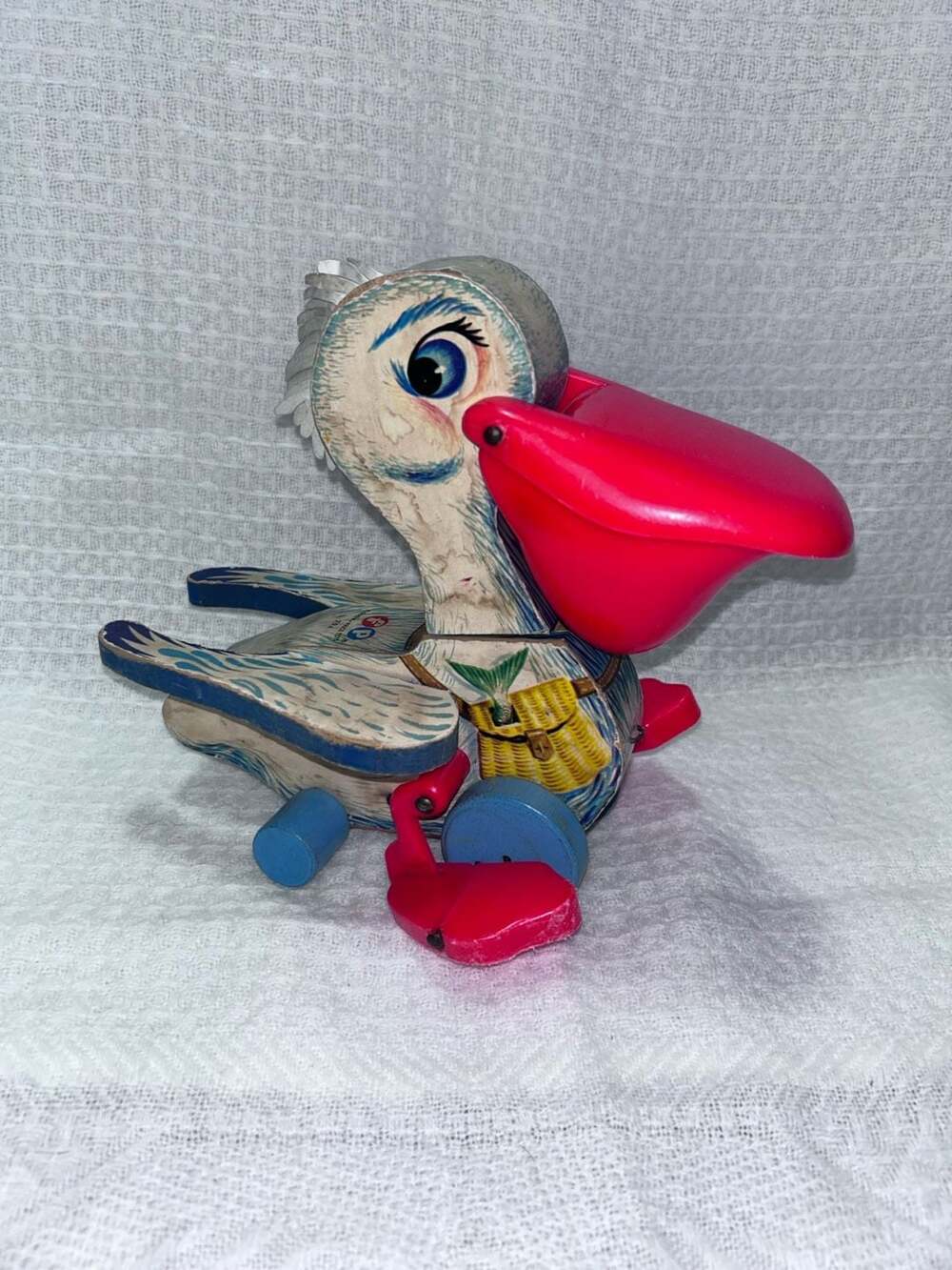 Vintage Fisher-Price 794 Pelican Pull Toy